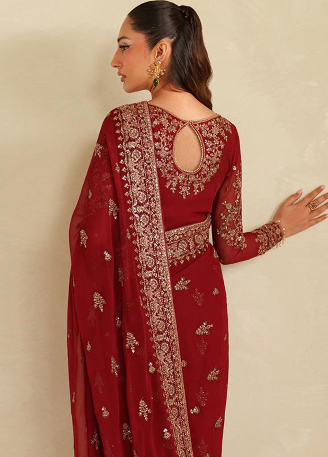 Meesa By Zarif Luxur Formals Embroidered Chiffon 3 Piece Unstitched Suit ZF25MLF D-07 SUMRAH Meesa By Zarif Luxur Formals Embroidered Chiffon 3 Piece Unstitched Suit ZF25MLF D-07 SUMRAH