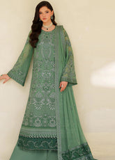 Meesa By Zarif Luxur Formals Embroidered Chiffon 3 Piece Unstitched Suit ZF25MLF D-08 JIROON