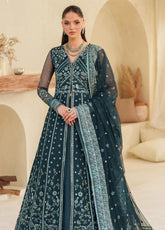 Meesa By Zarif Luxur Formals Embroidered Net 3 Piece Unstitched Suit ZF25MLF D-02 RIMUL