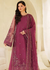 Meesa By Zarif Luxur Formals Embroidered Net 3 Piece Unstitched Suit ZF25MLF D-03 ORILA