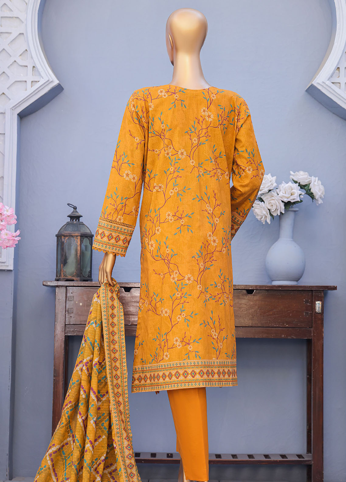 Mehak By HZ Textiles Embroidered Cross Slub Lawn 3 Piece Unstitched Suit HZ25MCS D-MCE-3045 Mehak By HZ Textiles Embroidered Cross Slub Lawn 3 Piece Unstitched Suit HZ25MCS D-MCE-3045