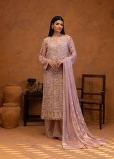 Mehar By Shamooz Embroidered Chiffon 3 Piece Unstitched Suit SZ24F BAHAR SU-119