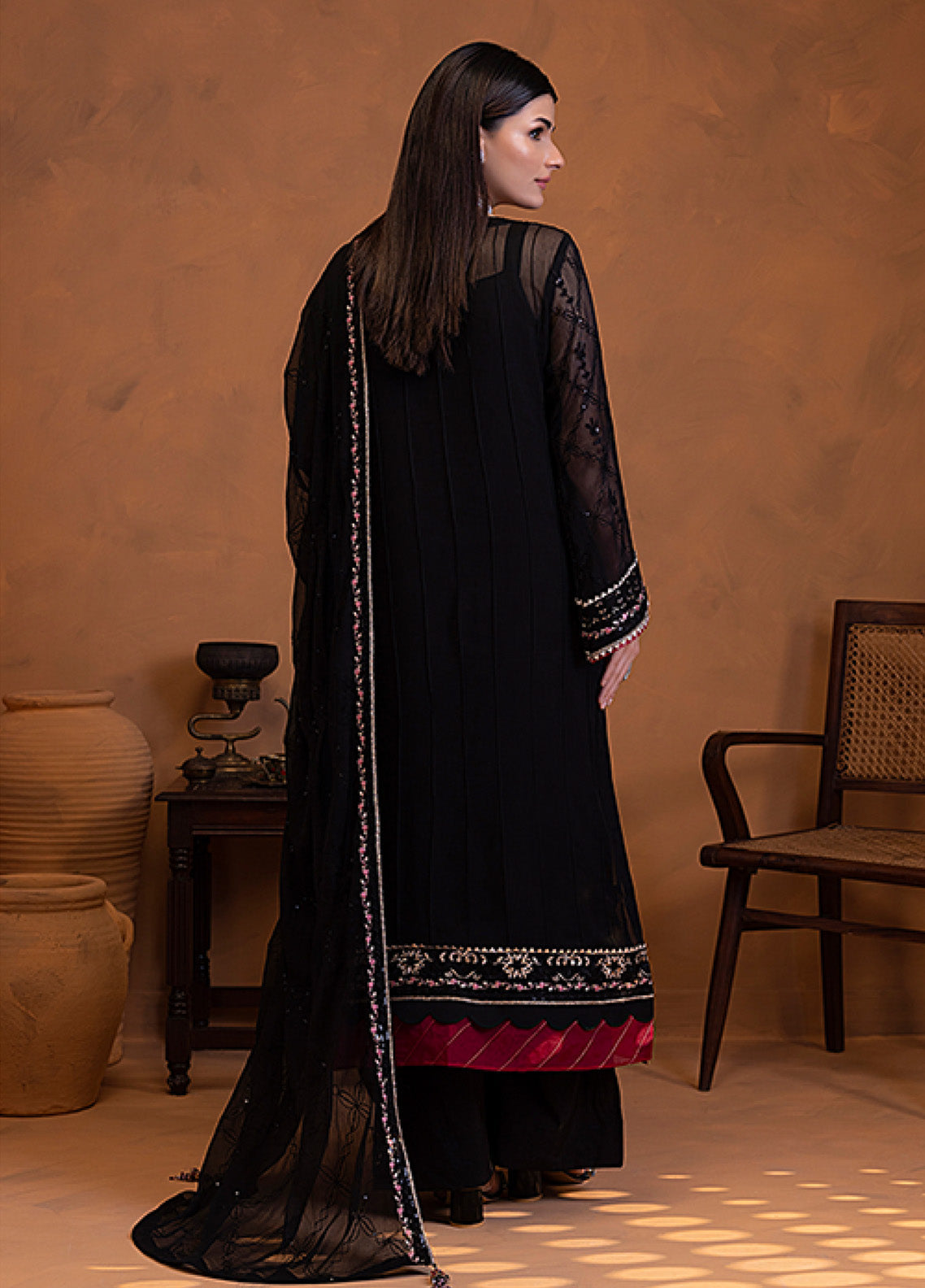 Mehar By Shamooz Embroidered Chiffon 3 Piece Unstitched Suit SZ24F ROOHI SU-114 Mehar By Shamooz Embroidered Chiffon 3 Piece Unstitched Suit SZ24F ROOHI SU-114