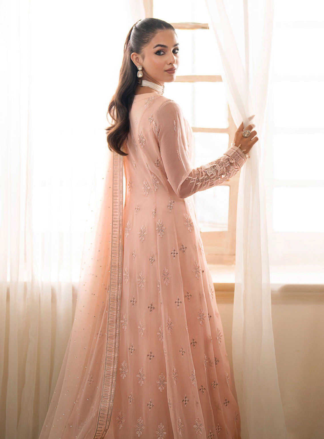 Meharbano By Kuch Khas Embroidered Chiffon 3 Piece Unstitched Suit FL24MV16 K-1602 SIARA Meharbano By Kuch Khas Embroidered Chiffon 3 Piece Unstitched Suit FL24MV16 K-1602 SIARA