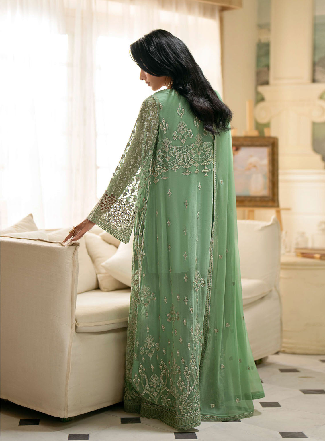 Meharbano By Kuch Khas Embroidered Chiffon 3 Piece Unstitched Suit FL24MV16 K-1603 LUCIA Meharbano By Kuch Khas Embroidered Chiffon 3 Piece Unstitched Suit FL24MV16 K-1603 LUCIA