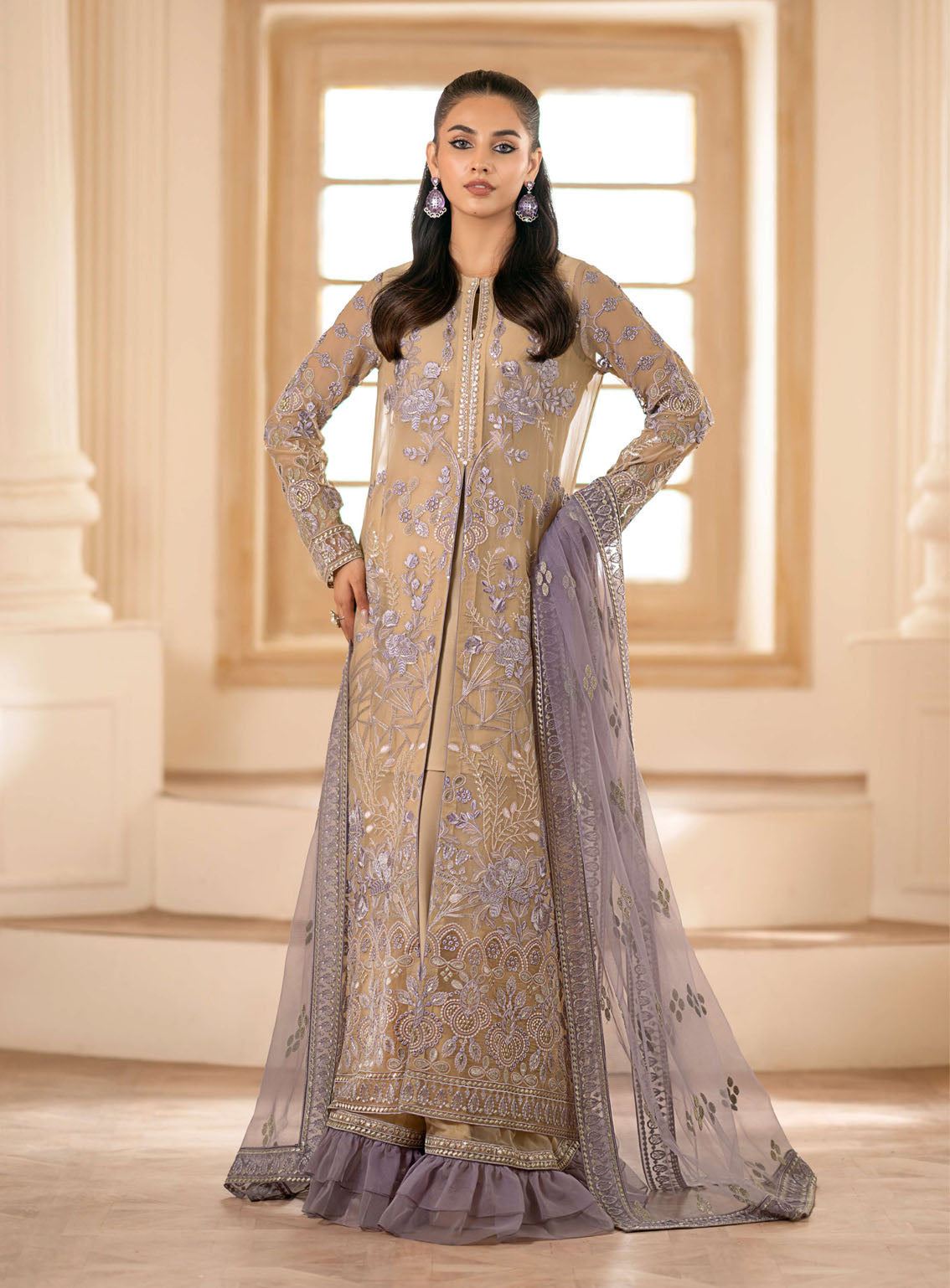 Meharbano By Kuch Khas Embroidered Chiffon 3 Piece Unstitched Suit FL24MV16 K-1606 ILANA Meharbano By Kuch Khas Embroidered Chiffon 3 Piece Unstitched Suit FL24MV16 K-1606 ILANA