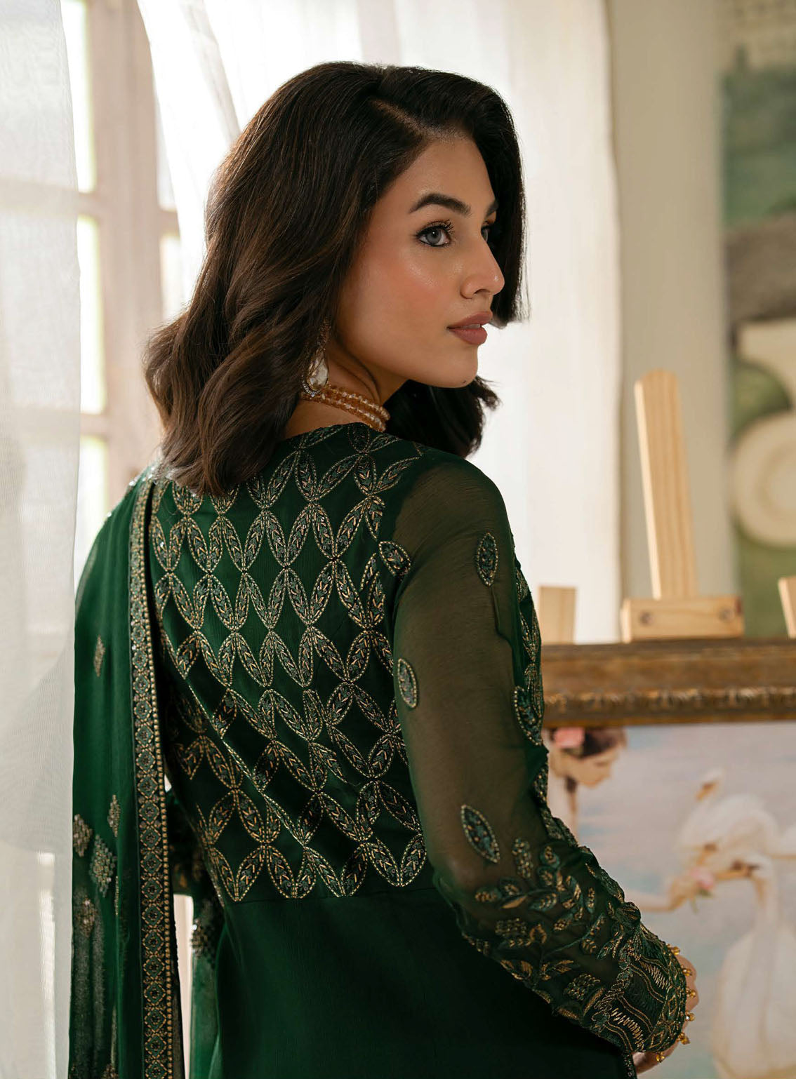 Meharbano By Kuch Khas Embroidered Chiffon 3 Piece Unstitched Suit FL24MV16 K-1607 EVRIN Meharbano By Kuch Khas Embroidered Chiffon 3 Piece Unstitched Suit FL24MV16 K-1607 EVRIN