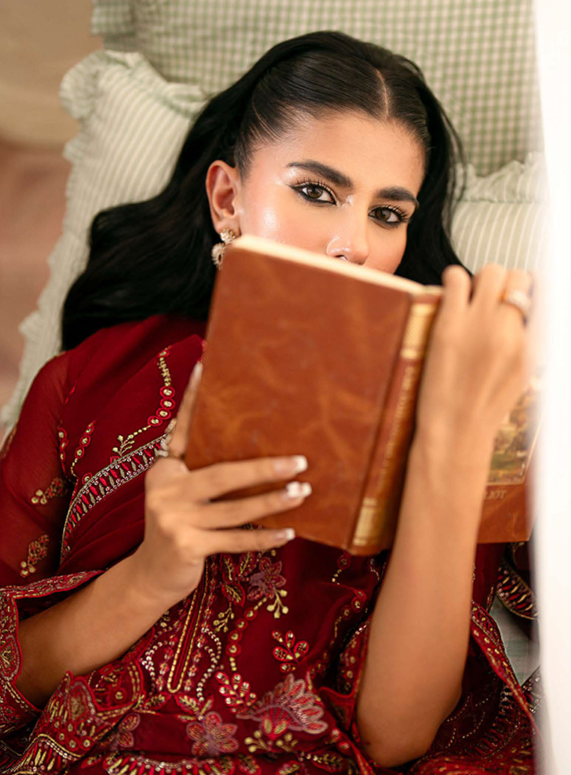 Meharbano By Kuch Khas Embroidered Chiffon 3 Piece Unstitched Suit FL24MV16 K-1608 VELLA Meharbano By Kuch Khas Embroidered Chiffon 3 Piece Unstitched Suit FL24MV16 K-1608 VELLA