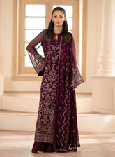 Meharbano By Kuch Khas Embroidered Chiffon 3 Piece Unstitched Suit FL24MV16 K-1609 CALESTE