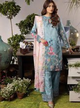 Mehr By Sahane Embroidered Lawn 3 Piece Unstitched Suit SNE24M CT-9004 ETHEREAL SPARK