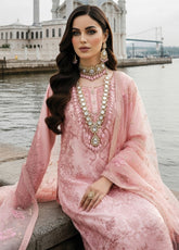 Mehr-E-Mah By Imrozia Premium Embroidered Chiffon 3 Piece Unstitched Suit IM25MMFI D-I-242 MELEKNAAZ