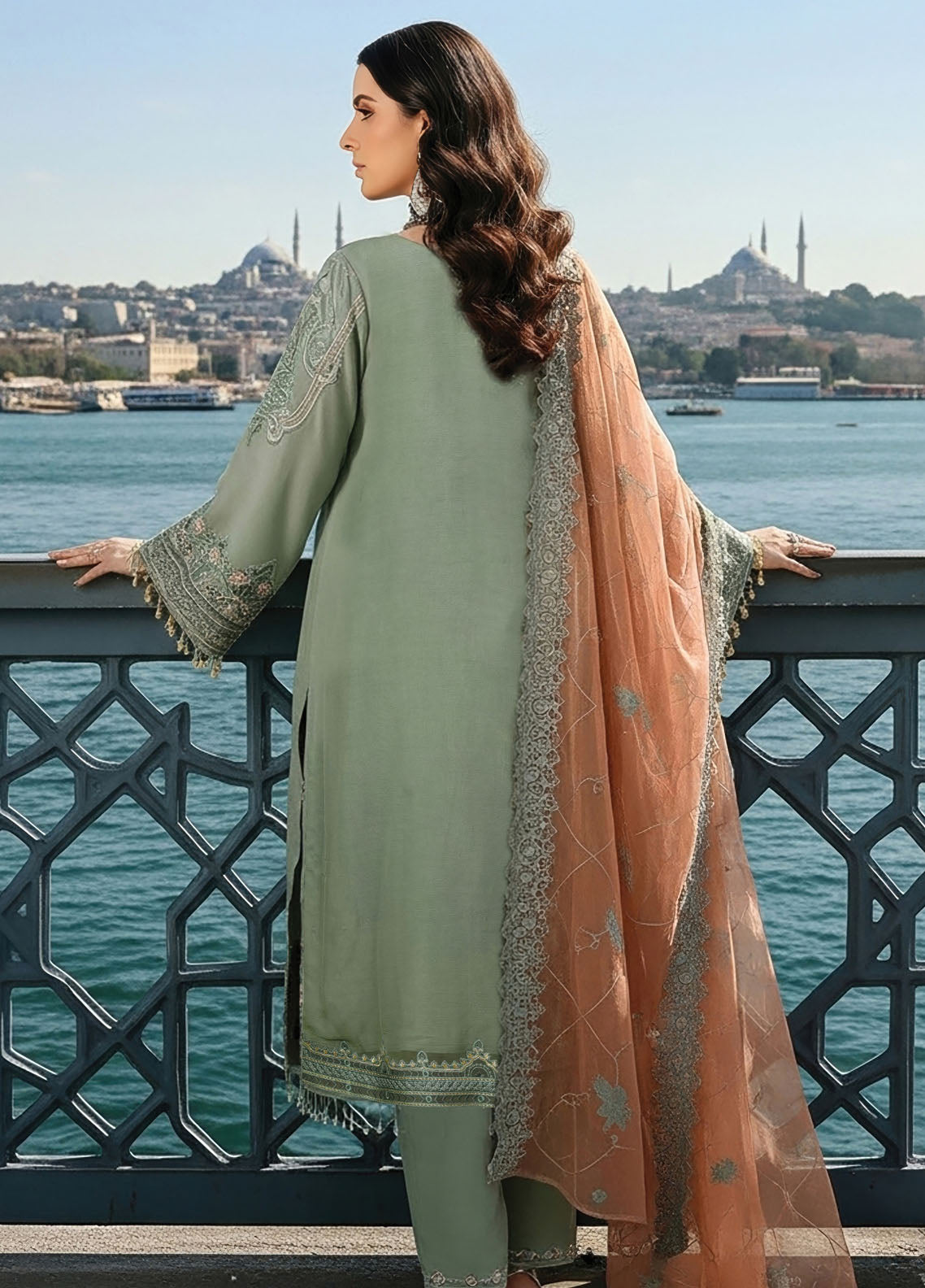 Mehr-E-Mah By Imrozia Premium Embroidered Chiffon 3 Piece Unstitched Suit IM25MMFI D-I-245 DILARA SULTAN Mehr-E-Mah By Imrozia Premium Embroidered Chiffon 3 Piece Unstitched Suit IM25MMFI D-I-245 DILARA SULTAN