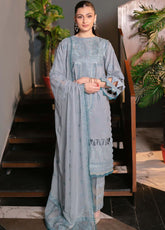 Meraki By Humdum Embroidered Lawn 3 Piece Unstitched Suit HD24M D-05