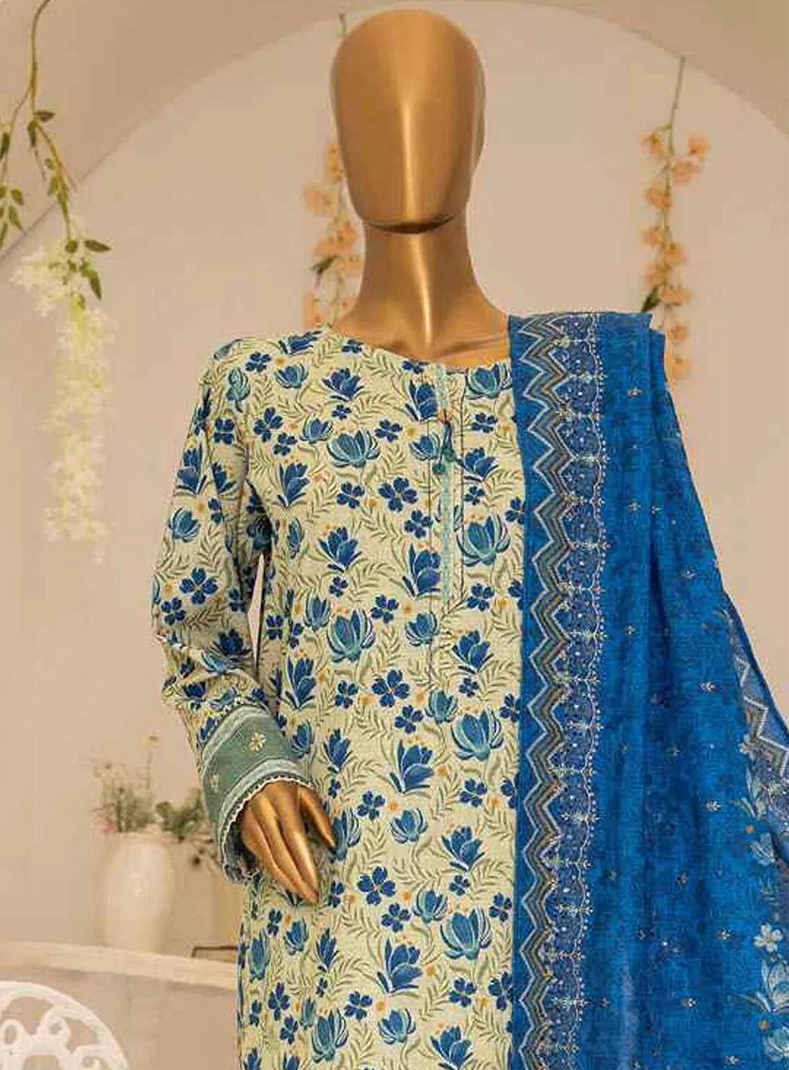 Meraki By HZ Textile Embroidered Khaddar 3 Piece Unstitched Suit HZ24M D-MKE-11 Meraki By HZ Textile Embroidered Khaddar 3 Piece Unstitched Suit HZ24M D-MKE-11