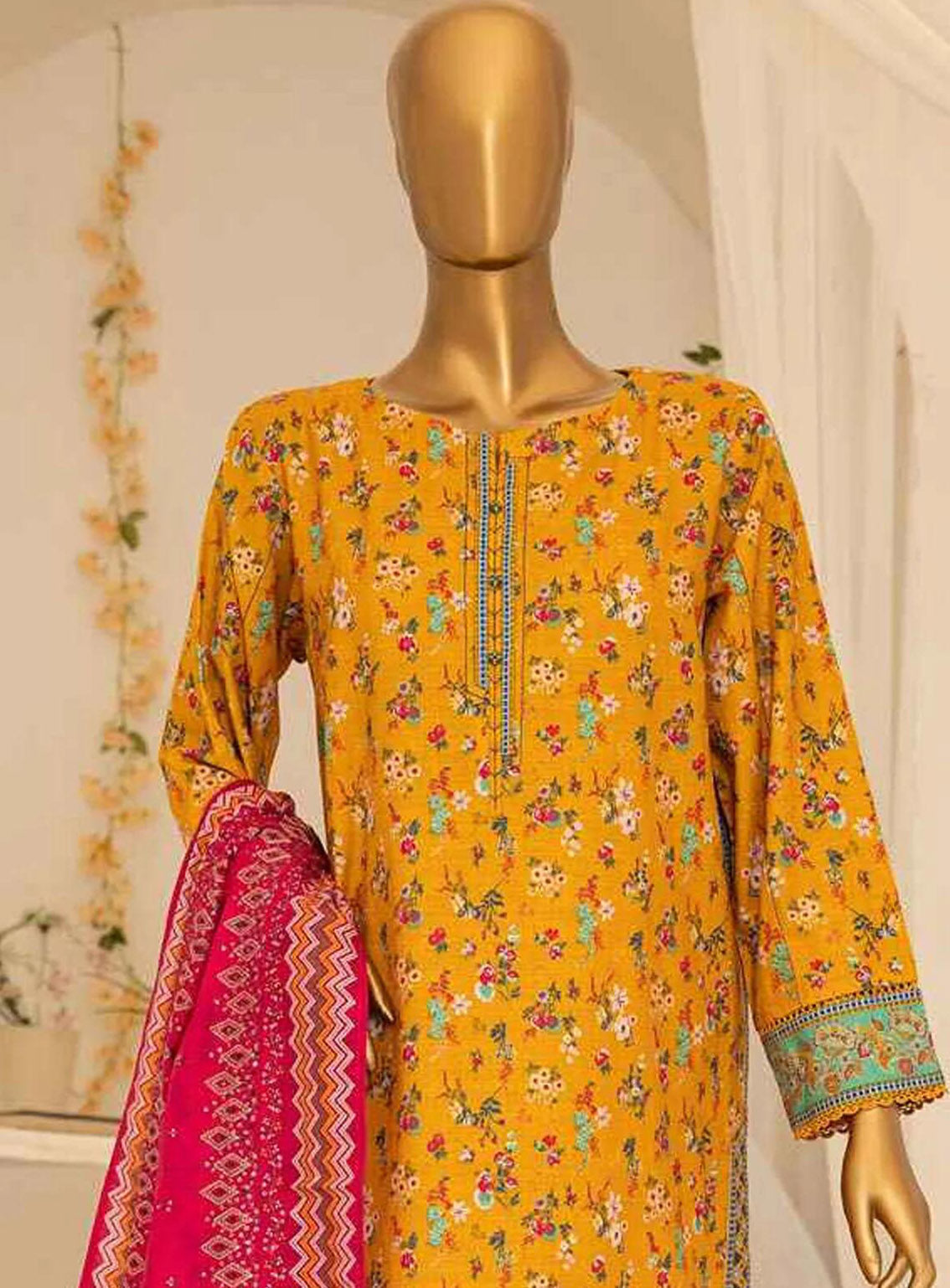 Meraki By HZ Textile Embroidered Khaddar 3 Piece Unstitched Suit HZ24M D-MKE-18 Meraki By HZ Textile Embroidered Khaddar 3 Piece Unstitched Suit HZ24M D-MKE-18