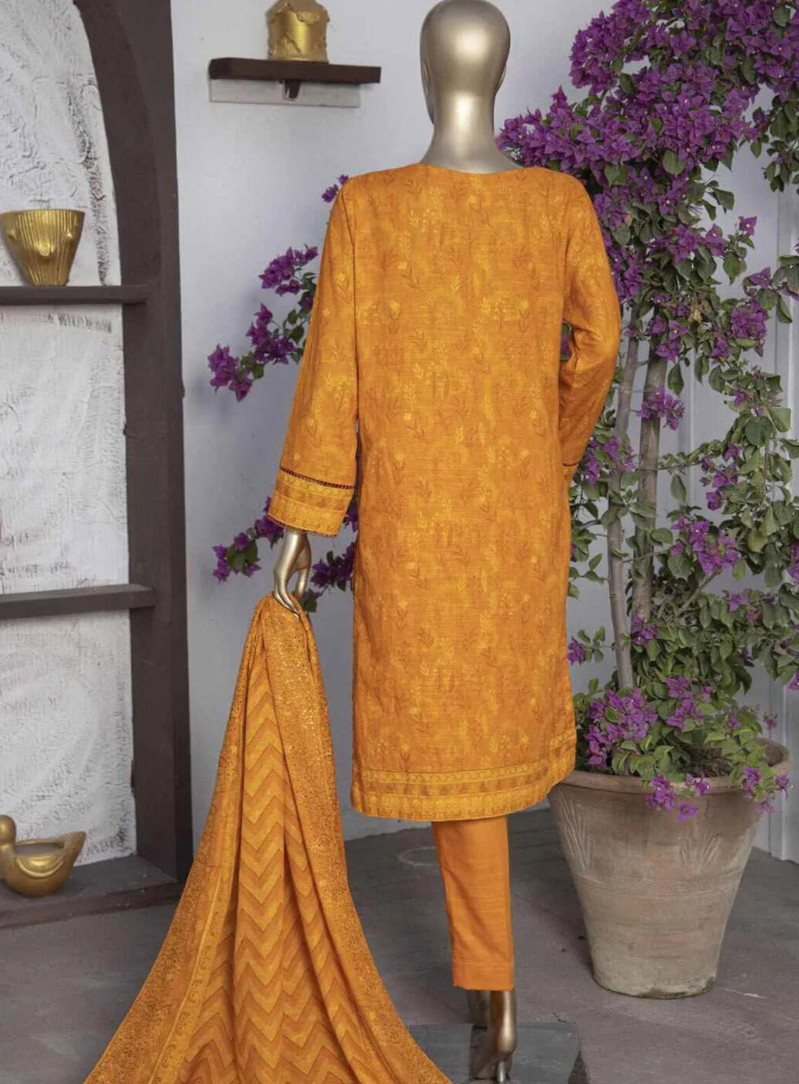 Meraki By HZ Textile Embroidered Khaddar 3 Piece Unstitched Suit HZ24M D-MKE-33 Meraki By HZ Textile Embroidered Khaddar 3 Piece Unstitched Suit HZ24M D-MKE-33