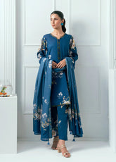 Minha By Amal Luxury Printed Lawn 3 Piece Unstitched Suit AM25MLL AM-07