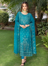 Minimal By Schick Fancy Embroidered Luxury Chiffon 3 Piece Semi Stitched Suit SDH24M FELC-01