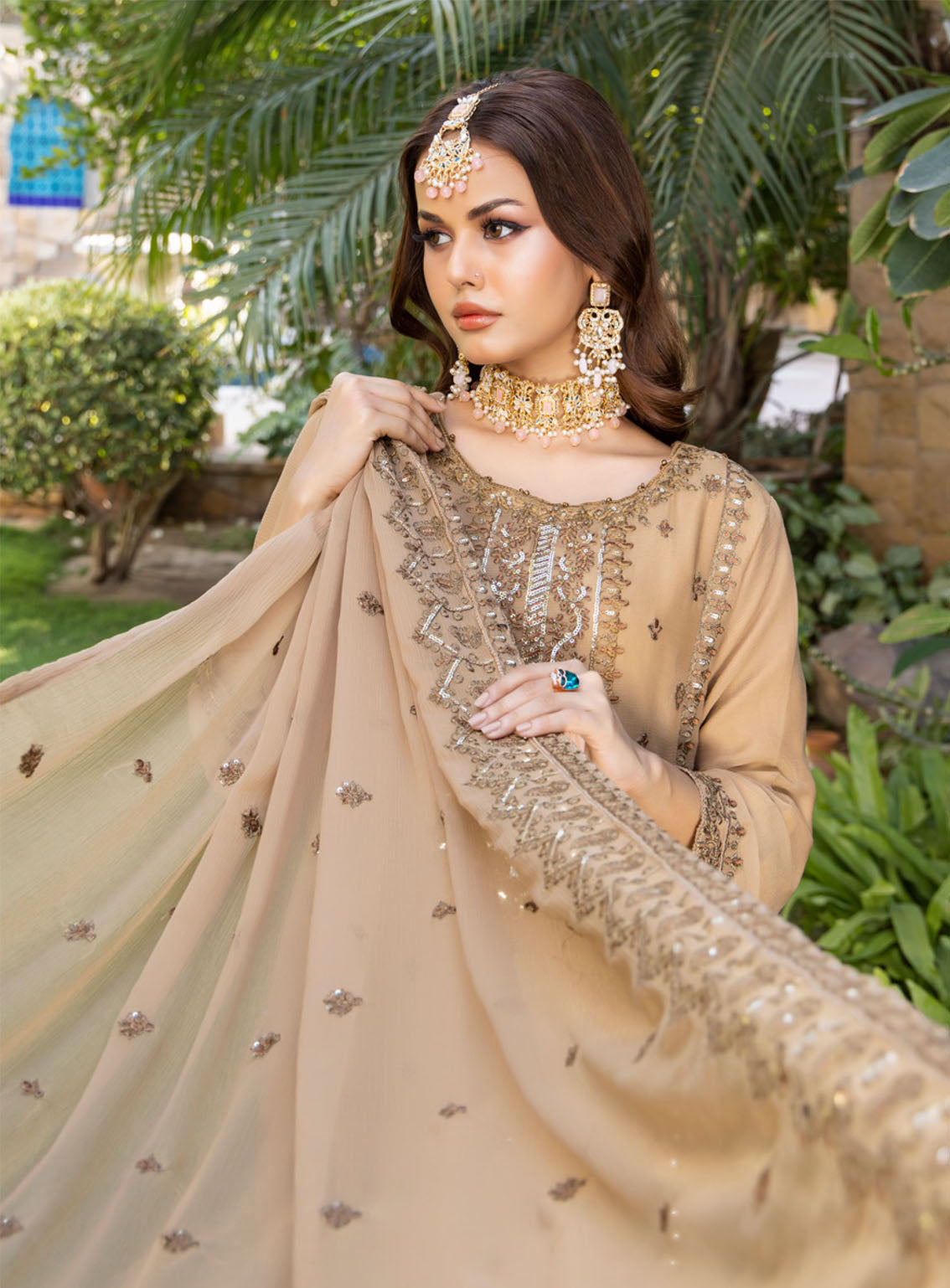 Minimal By Schick Fancy Embroidered Luxury Chiffon 3 Piece Semi Stitched Suit SDH24M FELC-03 Minimal By Schick Fancy Embroidered Luxury Chiffon 3 Piece Semi Stitched Suit SDH24M FELC-03