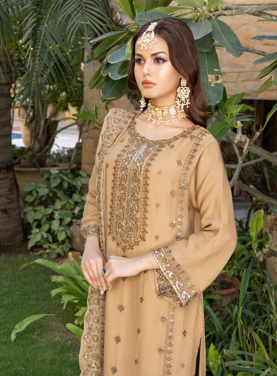 Minimal By Schick Fancy Embroidered Luxury Chiffon 3 Piece Semi Stitched Suit SDH24M FELC-03 Minimal By Schick Fancy Embroidered Luxury Chiffon 3 Piece Semi Stitched Suit SDH24M FELC-03