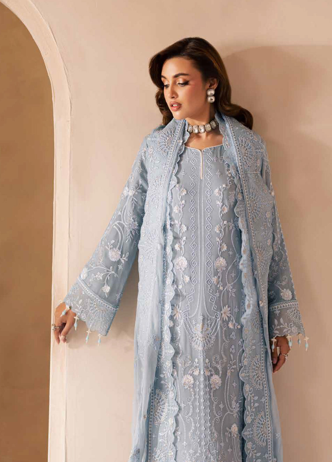 Miraal By Emaan Adeel Embroidered Chiffon 3 Piece Unstitched Suit EA25MLC D-AVIRA Miraal By Emaan Adeel Embroidered Chiffon 3 Piece Unstitched Suit EA25MLC D-AVIRA