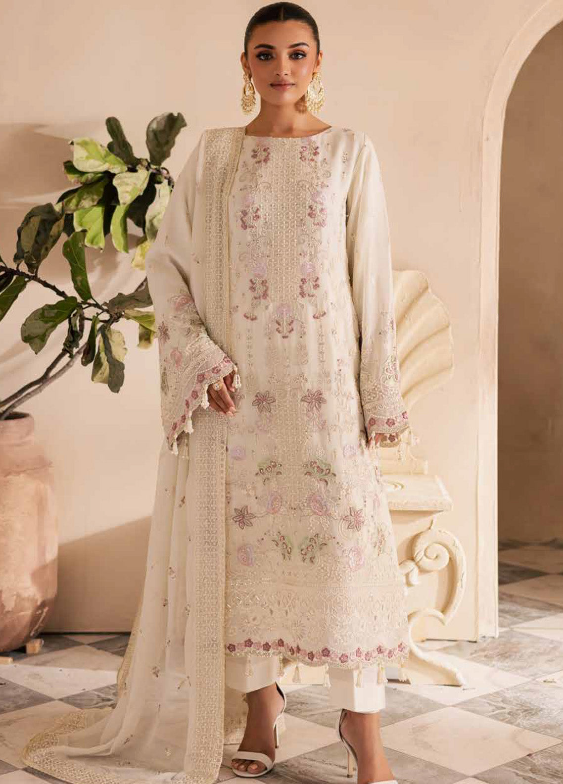 Miraal By Emaan Adeel Embroidered Chiffon 3 Piece Unstitched Suit EA25MLC D-ELANORA Miraal By Emaan Adeel Embroidered Chiffon 3 Piece Unstitched Suit EA25MLC D-ELANORA