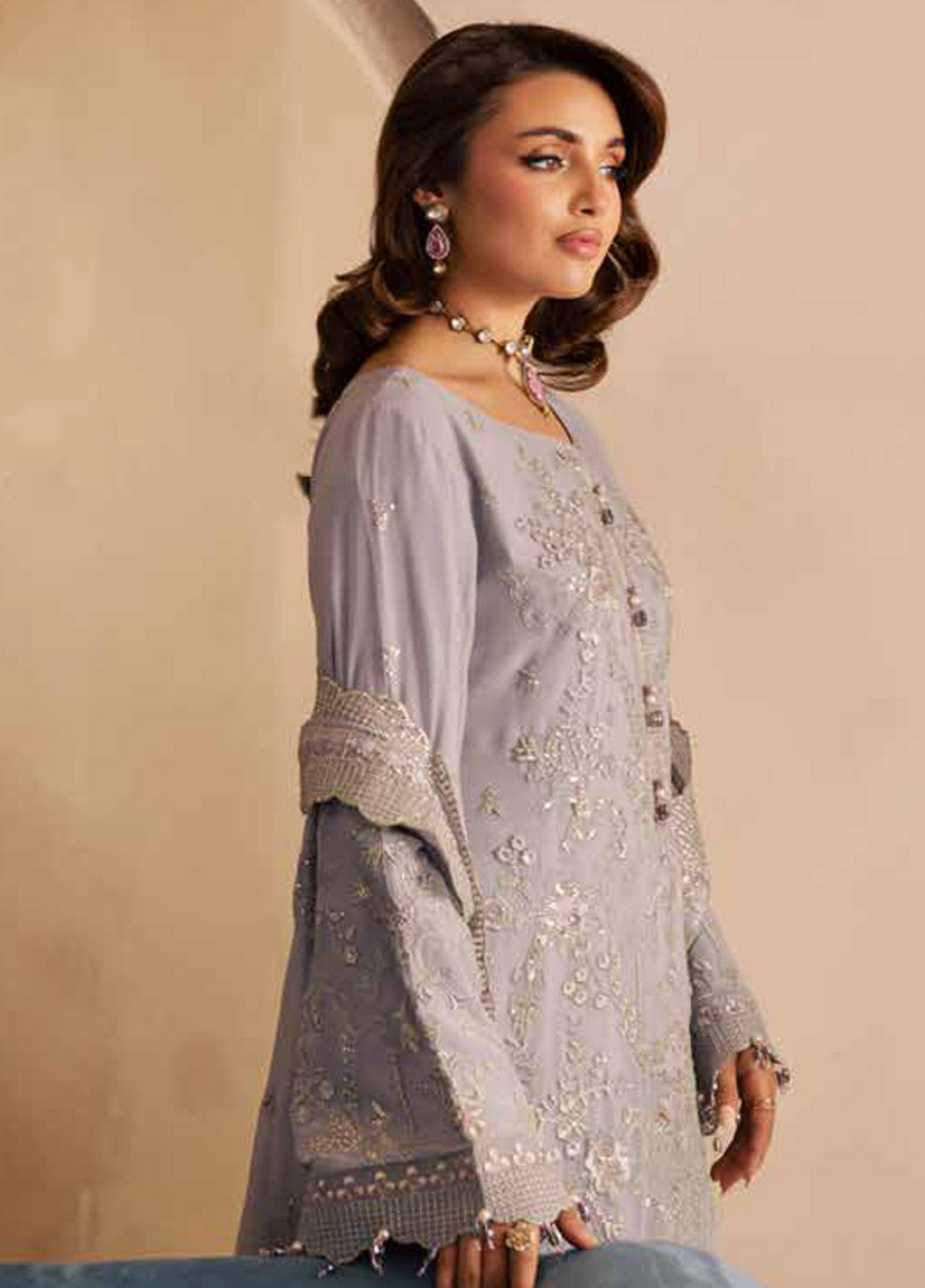 Miraal By Emaan Adeel Embroidered Chiffon 3 Piece Unstitched Suit EA25MLC D-SORINA Miraal By Emaan Adeel Embroidered Chiffon 3 Piece Unstitched Suit EA25MLC D-SORINA