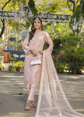 Miraas By Schick Luxury Fancy Heavy Organza 3 Piece Stitched Suit SDH24M LFHO-04