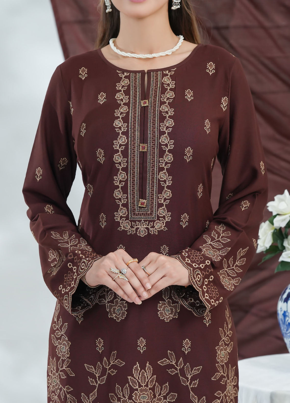 Miraas By VS Textile Embroidered Dhanak 3 Piece Unstitched Suit VS25MDWS D-41 Miraas By VS Textile Embroidered Dhanak 3 Piece Unstitched Suit VS25MDWS D-41