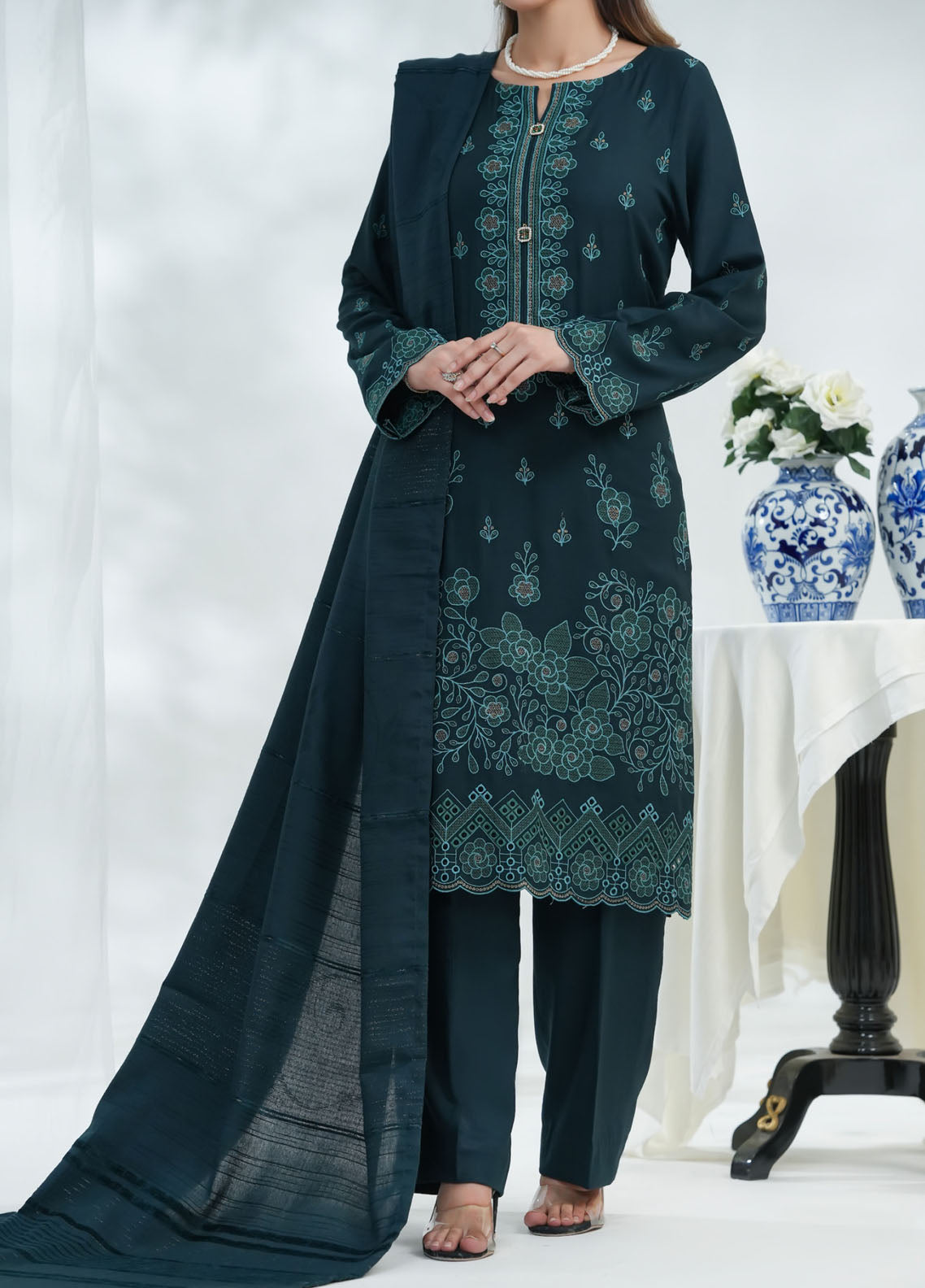 Miraas By VS Textile Embroidered Dhanak 3 Piece Unstitched Suit VS25MDWS D-42 Miraas By VS Textile Embroidered Dhanak 3 Piece Unstitched Suit VS25MDWS D-42