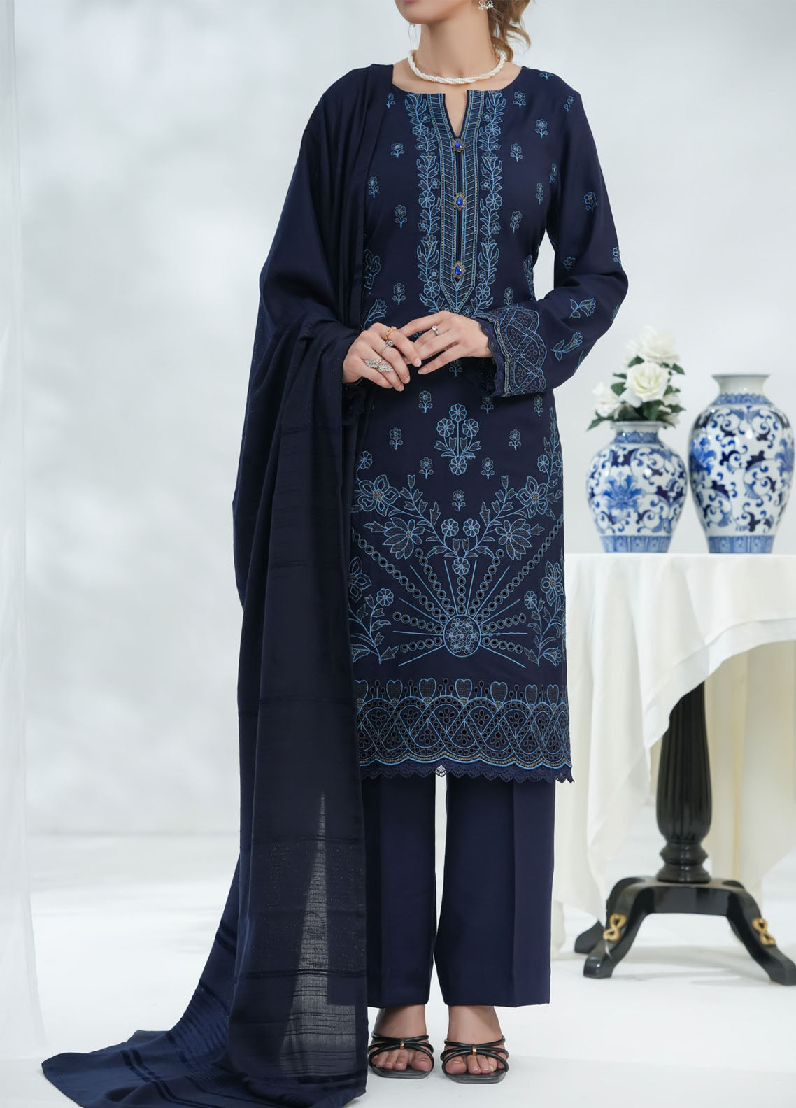 Miraas By VS Textile Embroidered Dhanak 3 Piece Unstitched Suit VS25MDWS D-44 Miraas By VS Textile Embroidered Dhanak 3 Piece Unstitched Suit VS25MDWS D-44