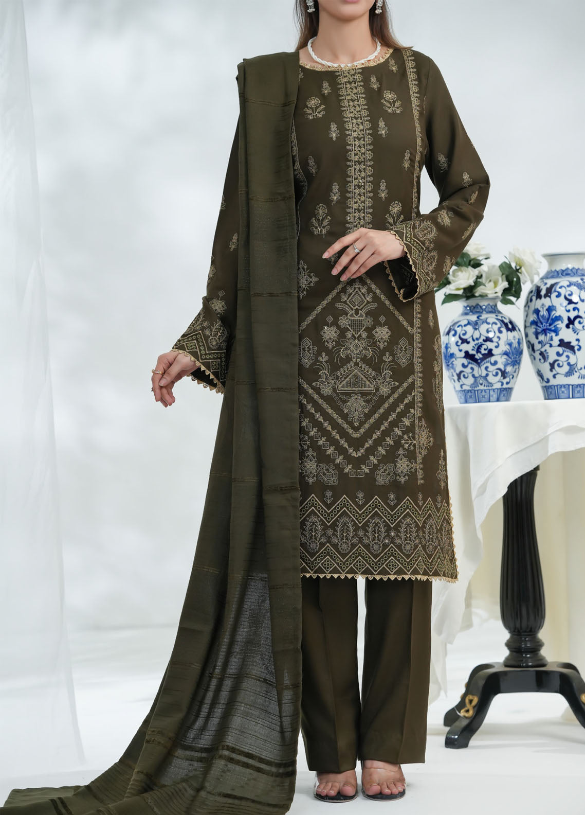 Miraas By VS Textile Embroidered Dhanak 3 Piece Unstitched Suit VS25MDWS D-48 Miraas By VS Textile Embroidered Dhanak 3 Piece Unstitched Suit VS25MDWS D-48