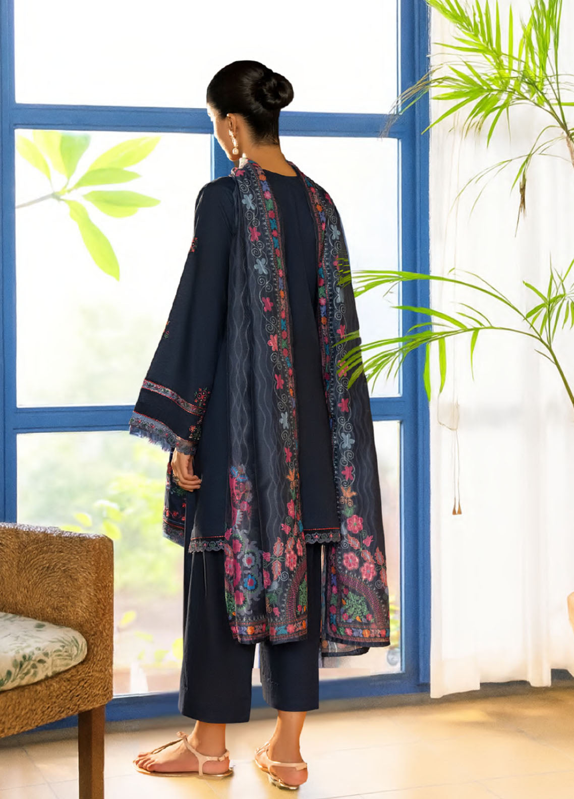 Misha By Casual Lite Pre Fall Embroidered Linen 3 Piece Stitched Suit CL25MD1 D-PF-01 Misha By Casual Lite Pre Fall Embroidered Linen 3 Piece Stitched Suit CL25MD1 D-PF-01
