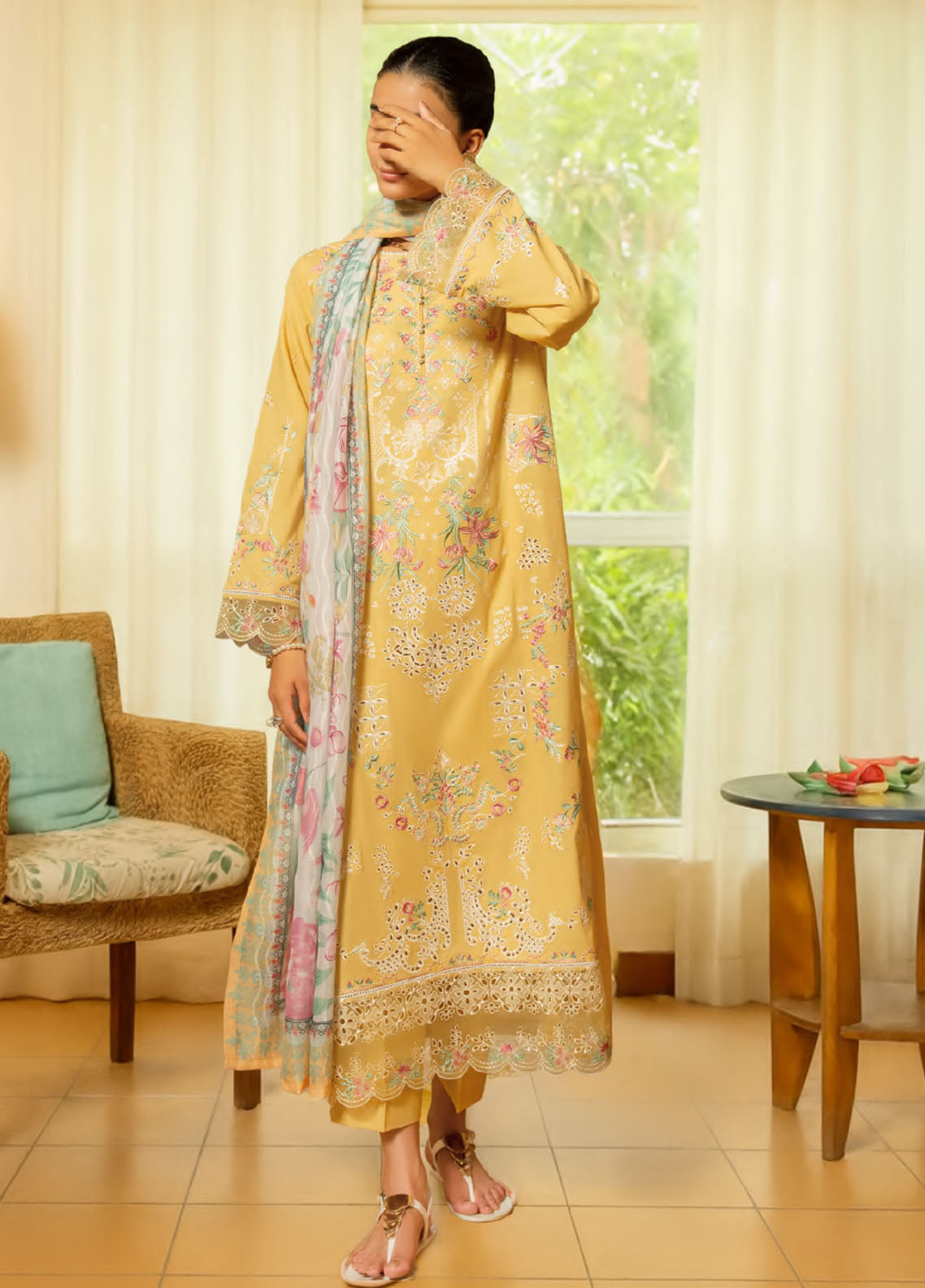 Misha By Casual Lite Pre Fall Embroidered Linen 3 Piece Stitched Suit CL25MD1 D-PF-02 Misha By Casual Lite Pre Fall Embroidered Linen 3 Piece Stitched Suit CL25MD1 D-PF-02