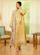 Misha By Casual Lite Pre Fall Embroidered Linen 3 Piece Stitched Suit CL25MD1 D-PF-02