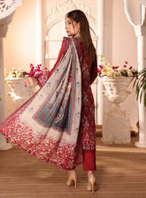 Mishaal By Schick Embroidered Lawn 3 Piece Unstitched Suit SDH24MEL D-02