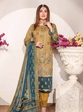 Mishaal By Schick Embroidered Lawn 3 Piece Unstitched Suit SDH24MEL D-05