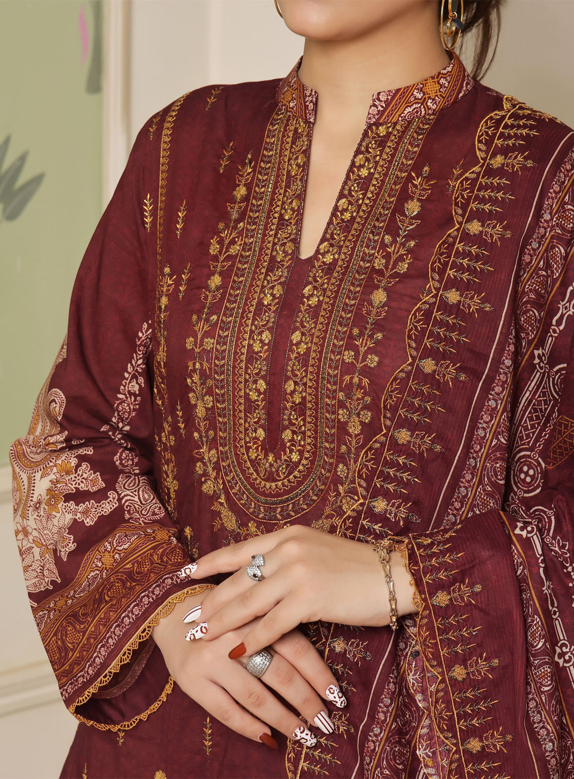 Misri By VS Textile Digital Embroidered Lawn 3 Piece Unstitched Suit VSU24M DELV2-376 Misri By VS Textile Digital Embroidered Lawn 3 Piece Unstitched Suit VSU24M DELV2-376