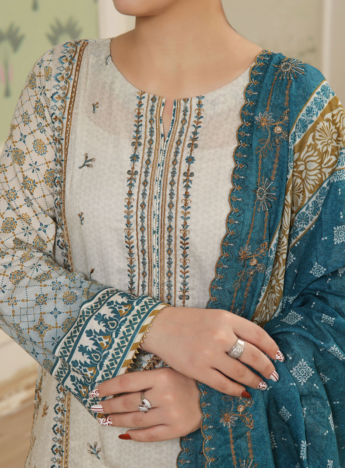 Misri By VS Textile Digital Embroidered Lawn 3 Piece Unstitched Suit VSU24M DELV2-381 Misri By VS Textile Digital Embroidered Lawn 3 Piece Unstitched Suit VSU24M DELV2-381