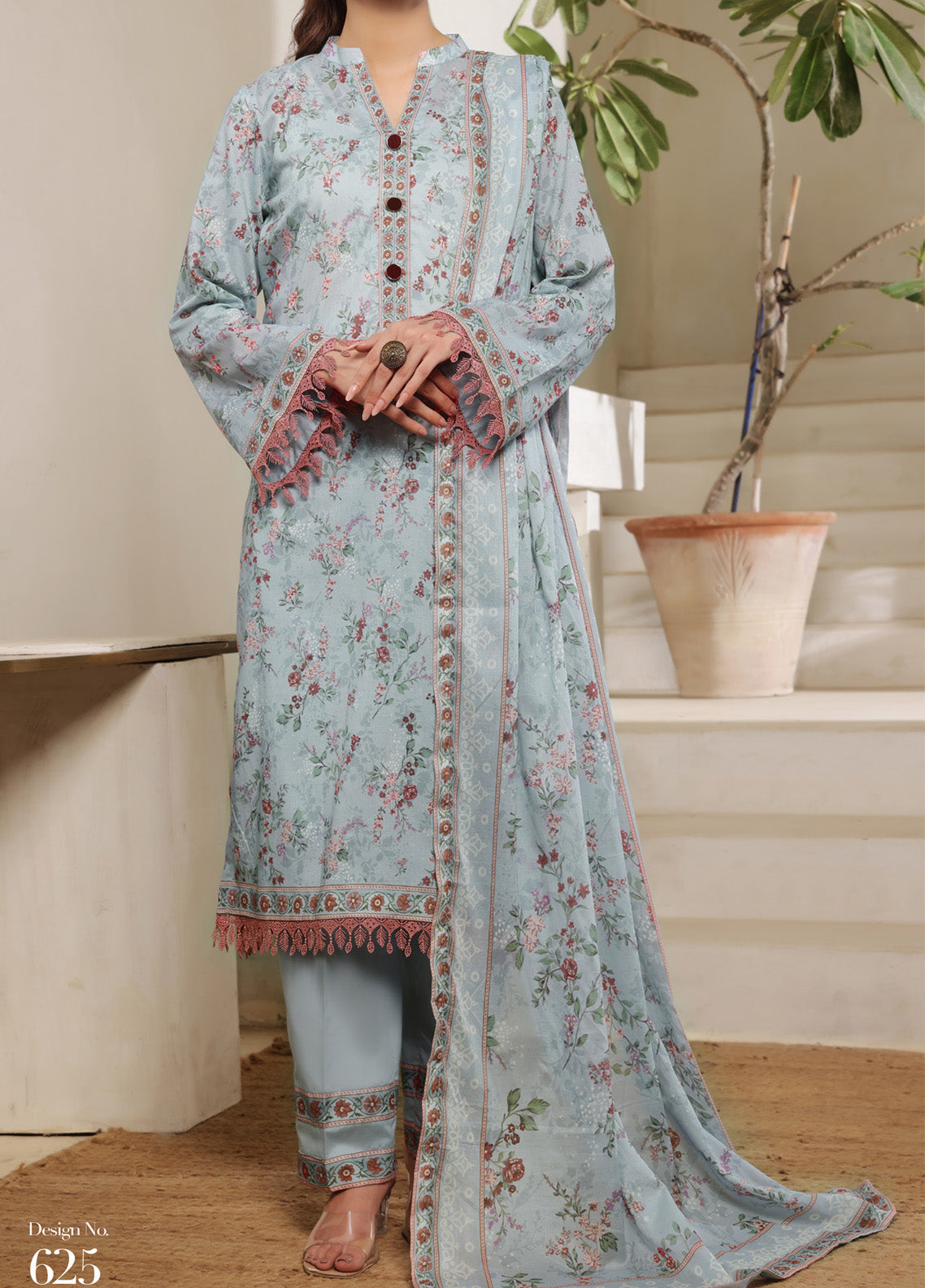 Misri By VS Textile Printed Lawn 3 Piece Unstitched Suit VS25PLV1 D-625 Misri By VS Textile Printed Lawn 3 Piece Unstitched Suit VS25PLV1 D-625