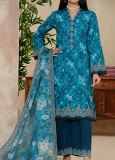 Misri By VS Textile Printed Lawn 3 Piece Unstitched Suit VS25PLV2 D-632