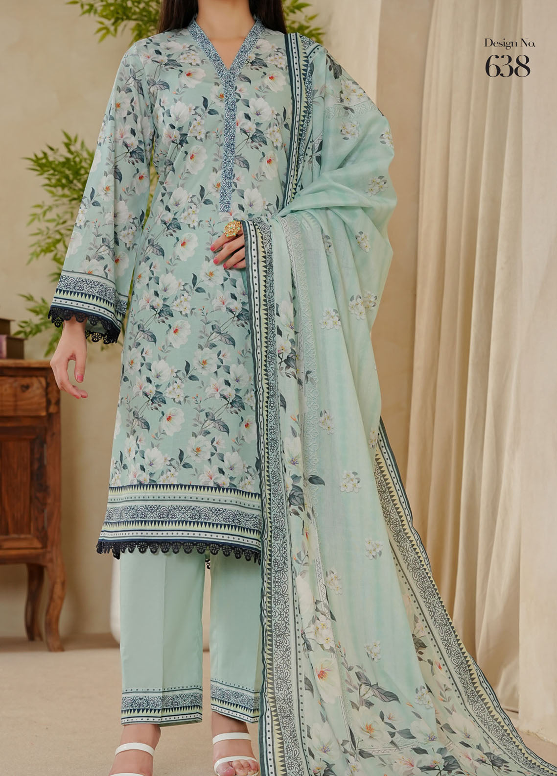 Misri By VS Textile Printed Lawn 3 Piece Unstitched Suit VS25PLV2 D-638 Misri By VS Textile Printed Lawn 3 Piece Unstitched Suit VS25PLV2 D-638