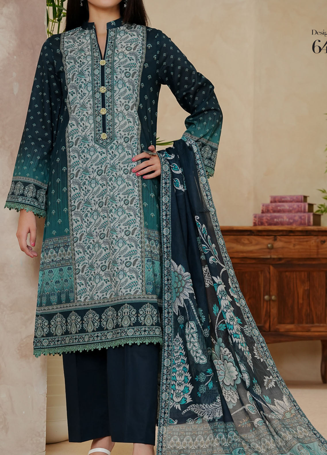 Misri By VS Textile Printed Lawn 3 Piece Unstitched Suit VS25PLV2 D-640 Misri By VS Textile Printed Lawn 3 Piece Unstitched Suit VS25PLV2 D-640