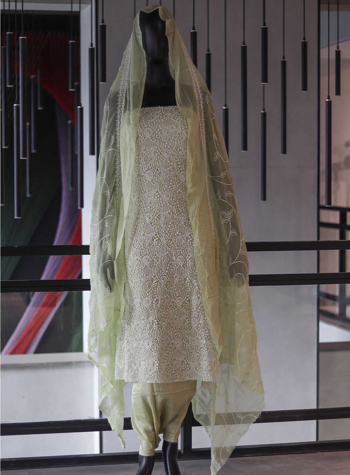 Moin Block Embroidered Chiffon 2 Piece Unstitched Suit - MBLK24EN D-02 Moin Block Embroidered Chiffon 2 Piece Unstitched Suit - MBLK24EN D-02