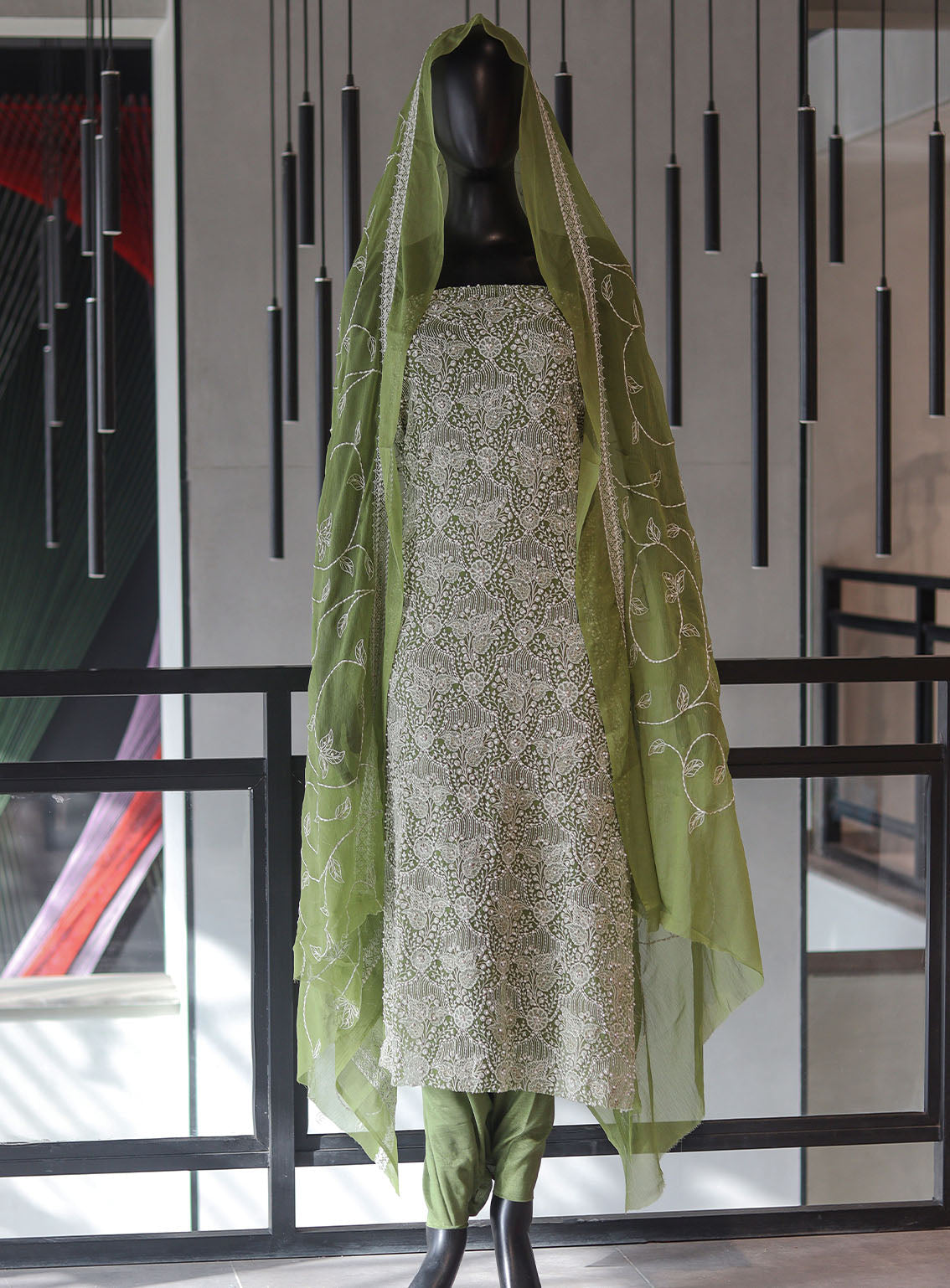 Moin Block Embroidered Chiffon 2 Piece Unstitched Suit - MBLK24EN D-03 Moin Block Embroidered Chiffon 2 Piece Unstitched Suit - MBLK24EN D-03