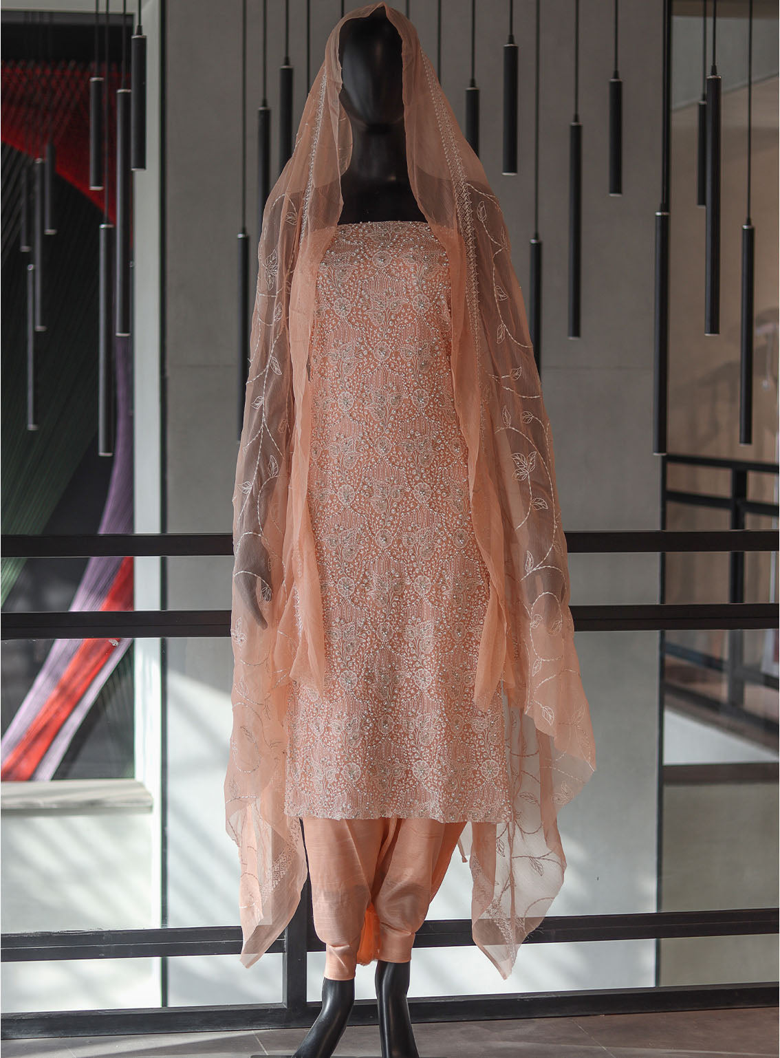 Moin Block Embroidered Chiffon 2 Piece Unstitched Suit - MBLK24EN D-04 Moin Block Embroidered Chiffon 2 Piece Unstitched Suit - MBLK24EN D-04