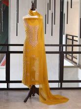 Moin Block Embroidered Chiffon Gota Work 2 Piece Unstitched Suit MBLK24ECG D-02-34