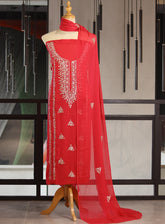 Moin Block Embroidered Chiffon Gota Work 2 Piece Unstitched Suit MBLK24ECG D-04