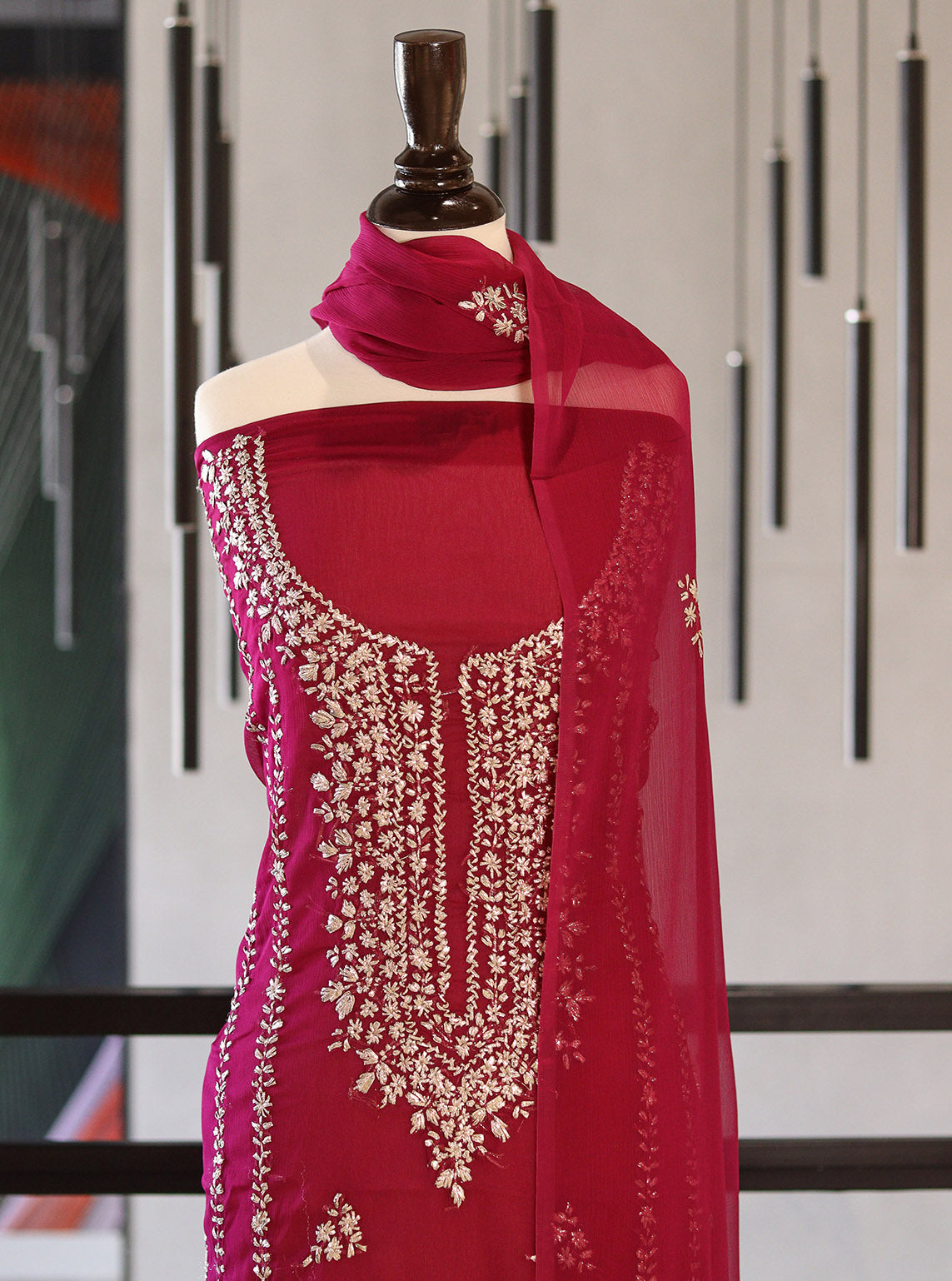 Moin Block Embroidered Chiffon Gota Work 2 Piece Unstitched Suit MBLK24ECG D-05-37 Moin Block Embroidered Chiffon Gota Work 2 Piece Unstitched Suit MBLK24ECG D-05-37