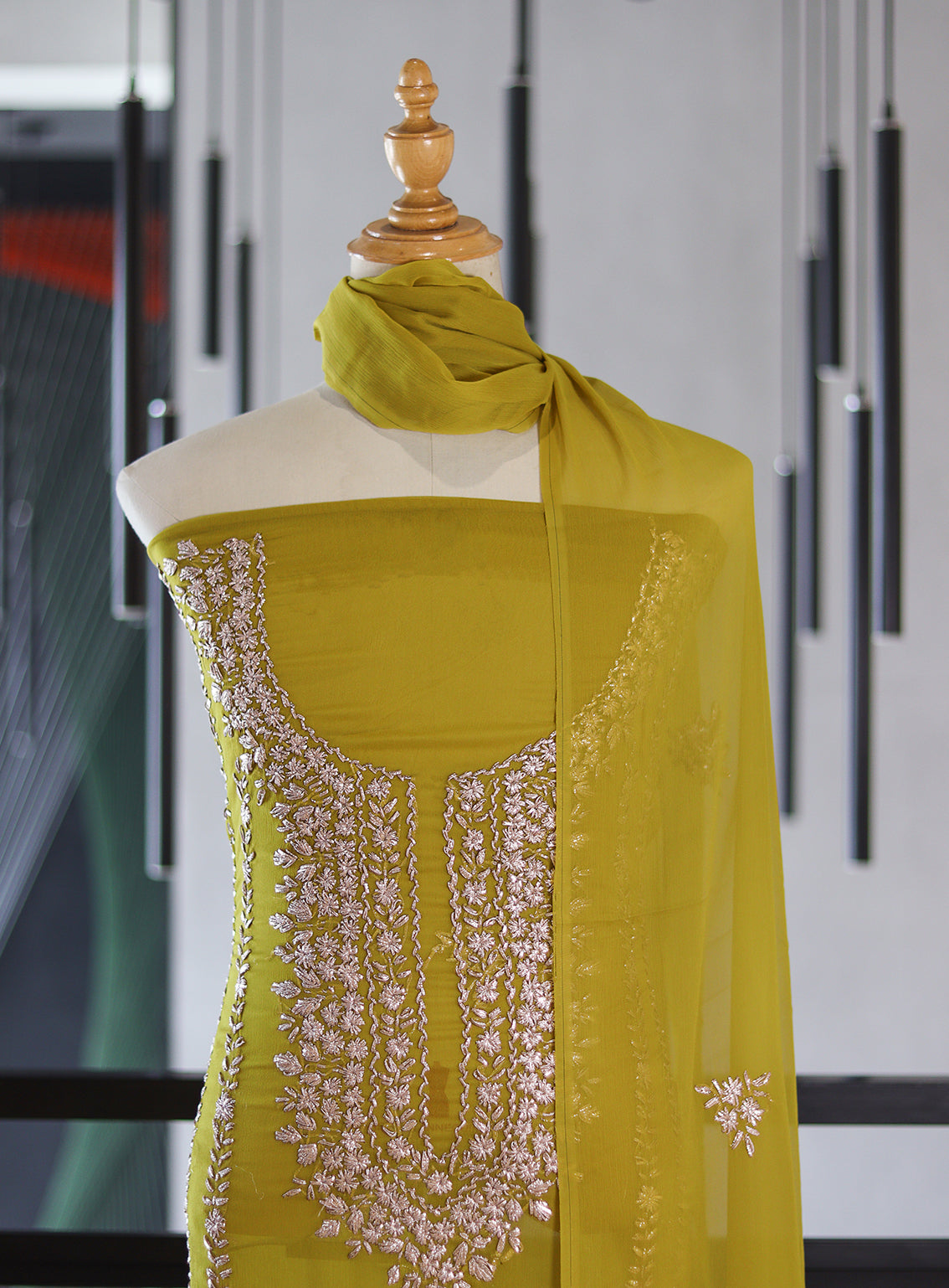 Moin Block Embroidered Chiffon Gota Work 2 Piece Unstitched Suit MBLK24ECG D-06 Moin Block Embroidered Chiffon Gota Work 2 Piece Unstitched Suit MBLK24ECG D-06